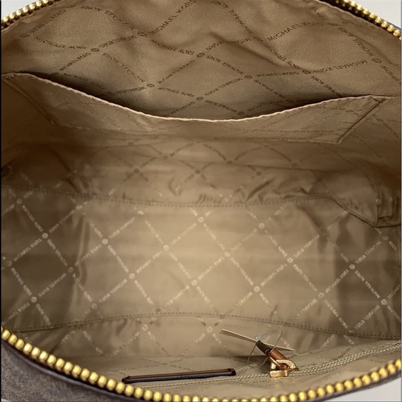 MICHAEL KORS CROSBY LARGE SHOULDER BAG BROWN SIGNT - Picture 7 of 16